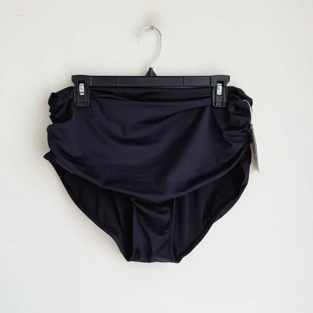 NWT WILD ISLES Stella Ruched High Waisted Bottoms Size 14/16
